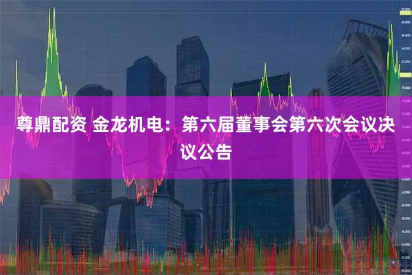 尊鼎配资 金龙机电：第六届董事会第六次会议决议公告