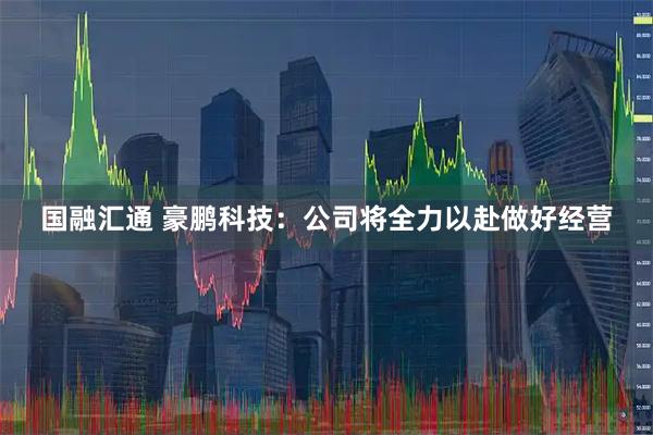 国融汇通 豪鹏科技：公司将全力以赴做好经营
