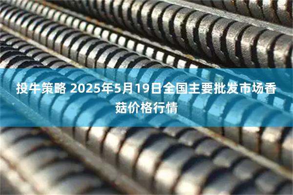 投牛策略 2025年5月19日全国主要批发市场香菇价格行情